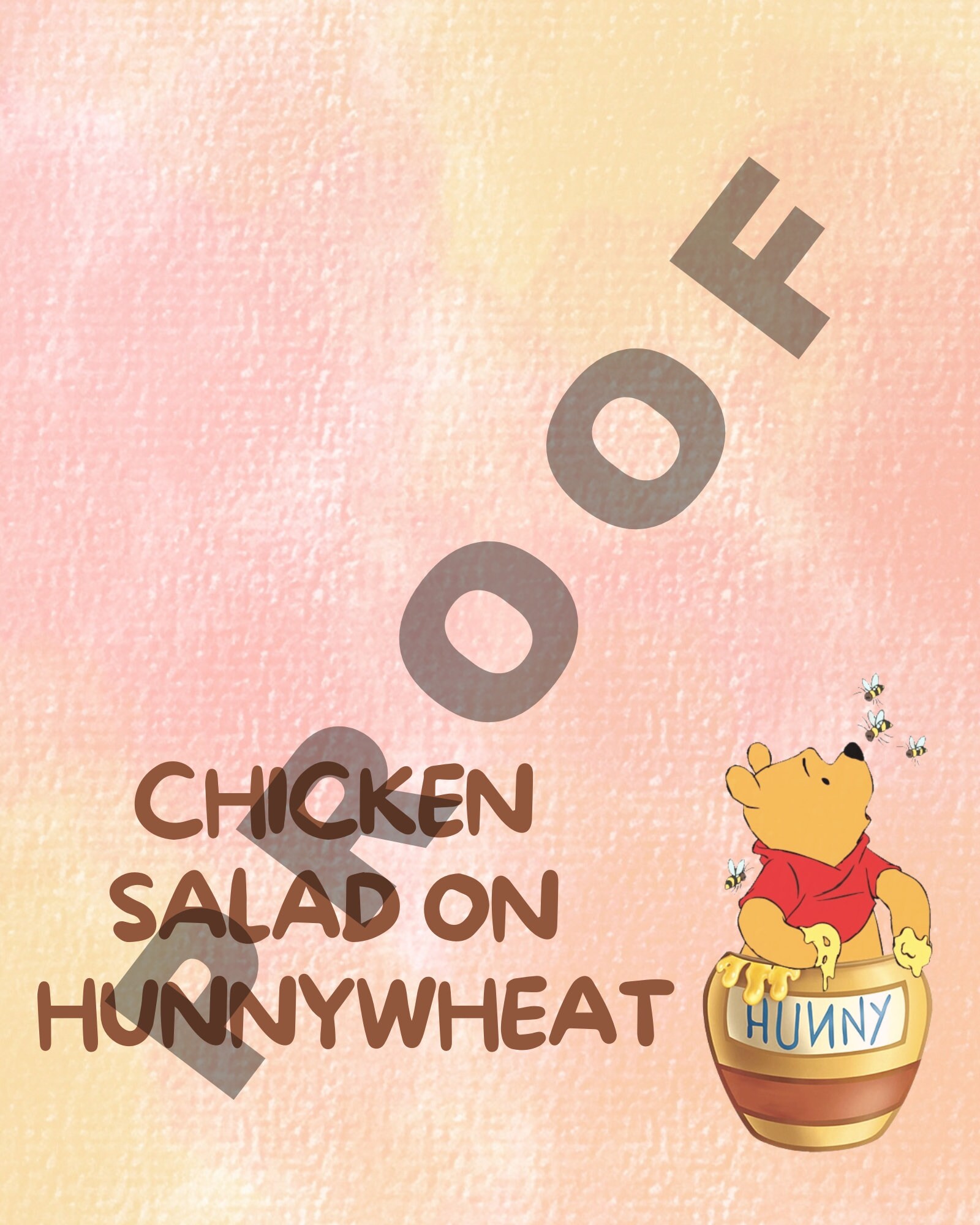 Winnie the Pooh Themed Food Cards (instant Download) - Etsy