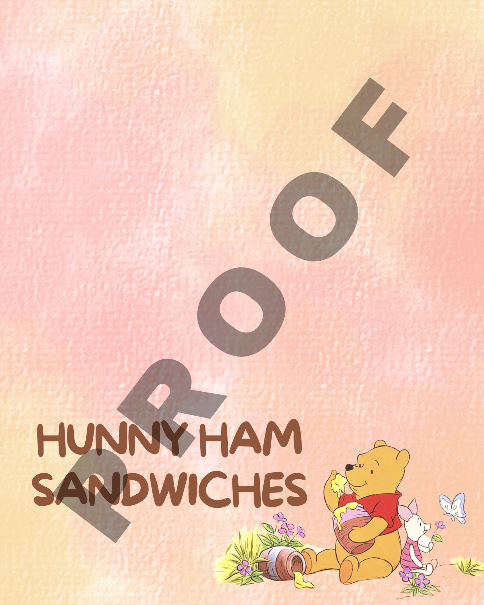 Winnie the Pooh Themed Food Cards (instant Download) - Etsy
