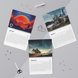 Starfield Calendar (2024).  Starfield merch for the ultimate gamer!