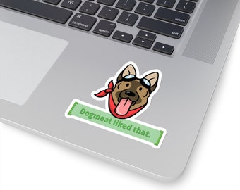 Dogmeat Kiss-Cut Sticker -- Fallout merch for the ultimate gamer!