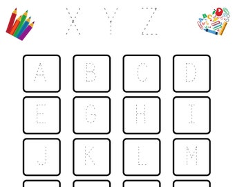 Traceable Alphabet Worksheet