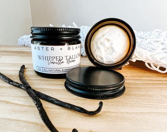 Vanilla Bean Infused Whipped Tallow Body Moisturizer | Aster + Blake  - Local Family Farm Grass-Fed Tallow