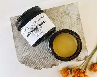 Calendula Balm | Herbal Infused Tallow Balm | Aster + Blake  - Local Family Farm Grass-Fed Tallow | Calendula + Marshmallow Root