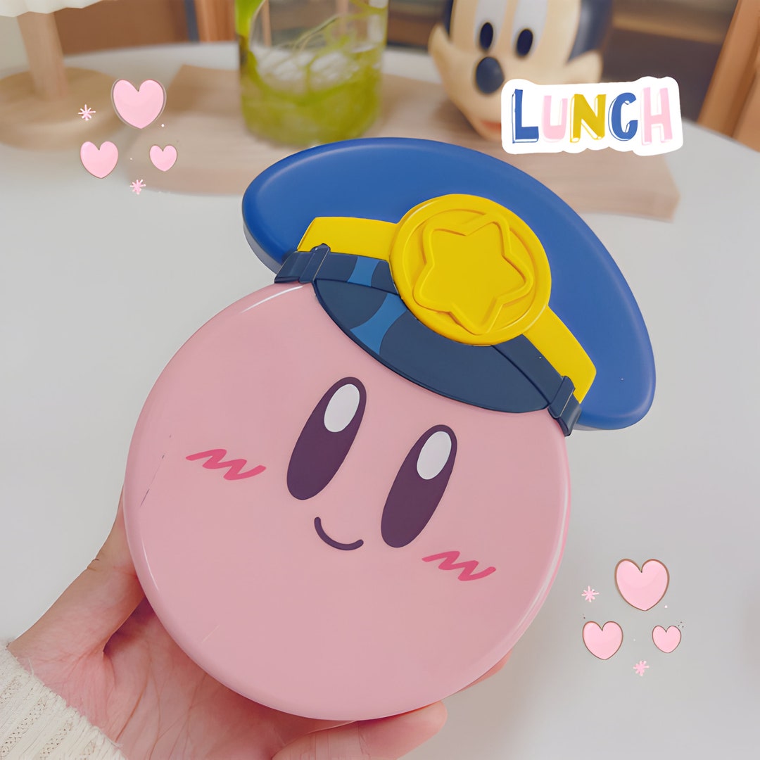 Kirby Lunch Box Cute Anime Lunch Box Fruit Snack Box Custom Etsy