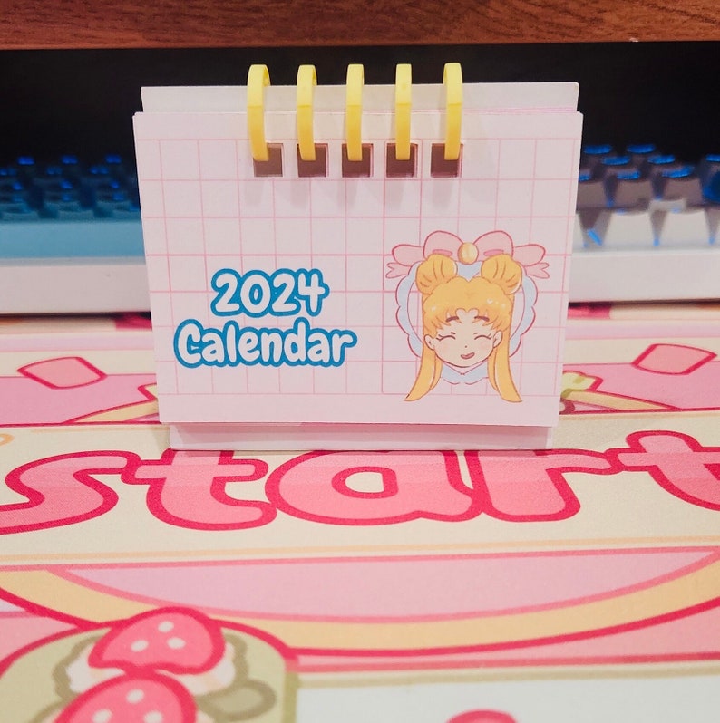 20242025 Sailor Moon Mini Desk Calendar Adorable Design & Vibrant