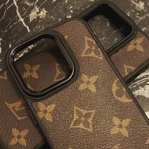 Upcycled Louis Vuitton iPhone 14 Pro Max wallet phone case – Phone