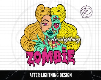 Zombie Girl living in a Zombie World SVG || SVG for Cricut/Silhouette/etc