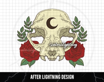 Witch Cat Skull SVG || Spooky Witch SVG for Cricut/Silhouette Users