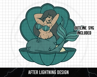 Body Positive Mermaid SVG || For Silhouette/Cricut Users