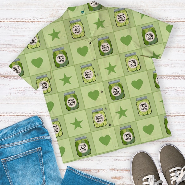 Camicia da uomo personalizzata Pickle Jar Avo/Verde