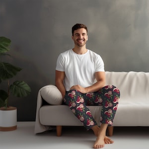 Men&#39;s Pajama Pants Pomegranate Edition