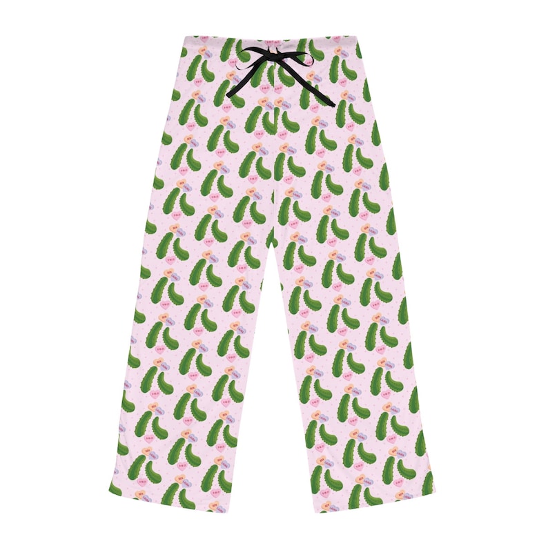 Custom Valentine Pickle Pajama Pants for Women Taffy Etsy