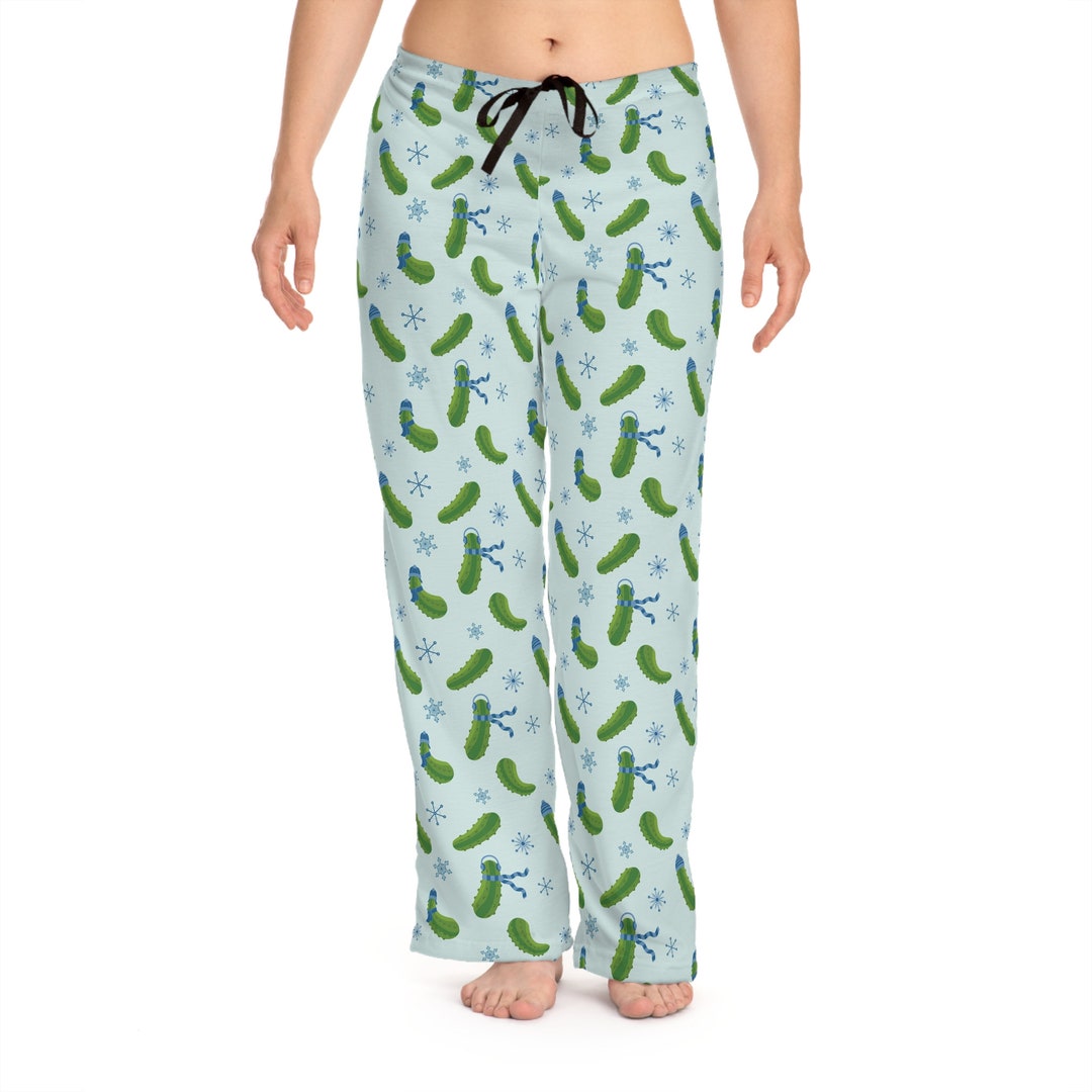 Women's Pickle Pajama Pants Winter Wonderland Edition Etsy