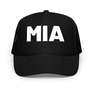 Miami Foam Trucker Hat, Miami Hat Gift, Miami, Florida Gift, Florida Travel Souvenir, MIA city state Hat Gift, City State Trucker Hat, MIA