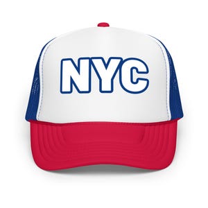 NYC Unisex Foam Trucker Hat, New Yorker Gift, New York Travel Souvenir, NYC city state Hat Gift, City State Trucker Hat, NYC
