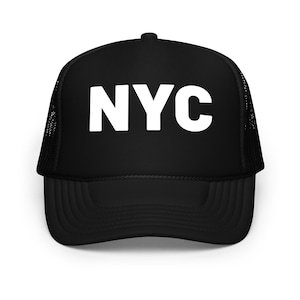 NYC Unisex Foam Trucker Hat, New Yorker Gift, New York Travel Souvenir, NYC city state Hat Gift, City State Trucker Hat, NYC