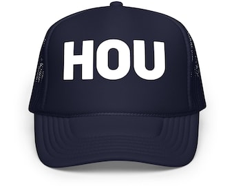 Czapka z daszkiem Houston Trucker: unisexowa czapka z pianki, pamiątka z podróży w Teksasie
