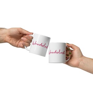 Wanderlust mug, mug souvenir, mug souvenir gift for travel lover, mug for travelers, wanderlust coffee mug, perfect gift for travel lovers