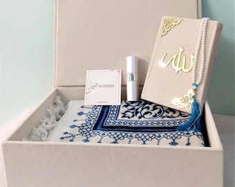 Personalized Velvet Quran Gift Set: Islamic Wedding Nikah Gift