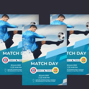 Printable Soccer Camp Event Flyers, Girls And Boys Soccer Camp , Practice, School Sports, Fundraiser, School Flyers, Flyer Design Handout