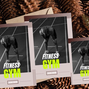 Gym and Fitness Flyer, US Letter Gym Flyer Template, Weight Loss Flyer Template, Fitness Flyer Printable, DIY Flyer, Flyer Template
