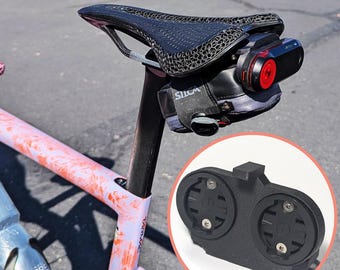 Soporte horizontal Garmin Varia impreso en 3D: Sillín Specialized SWAT, resistente a los rayos UV