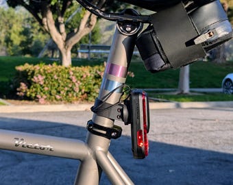 Soporte para tija de sillín Garmin Varia de 31,6 mm, 73 grados, impresión 3D, ASA, resistente a los rayos UV, para Garmin RTL515 / Magene L508