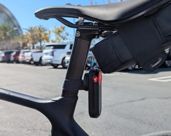 Tija de sillín ultraligera Giant TCR Gen 9 / Langma Gen 2 ASA impresa en 3D con soporte para Garmin / Magene L508 con protección UV