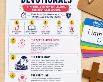 Short Scripture Devotionals | 5-10 Minute Lessons for Kids (PDF Download)