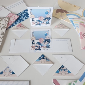 Full Idolish7 Anime Stationary Bundle + Bonuses - Ainana Stationary Set - Idolish7 Pudding Envelope - Trigger - Revale - Zool - Cricut Craft