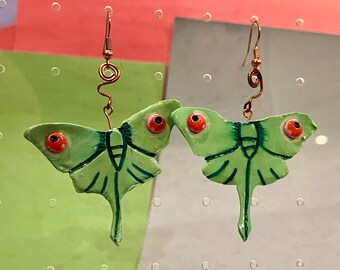 Lunar moth Earrings