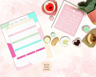 Self Care Checkliste, Alltags-Wohlfühl-Tracker (PDF Download)