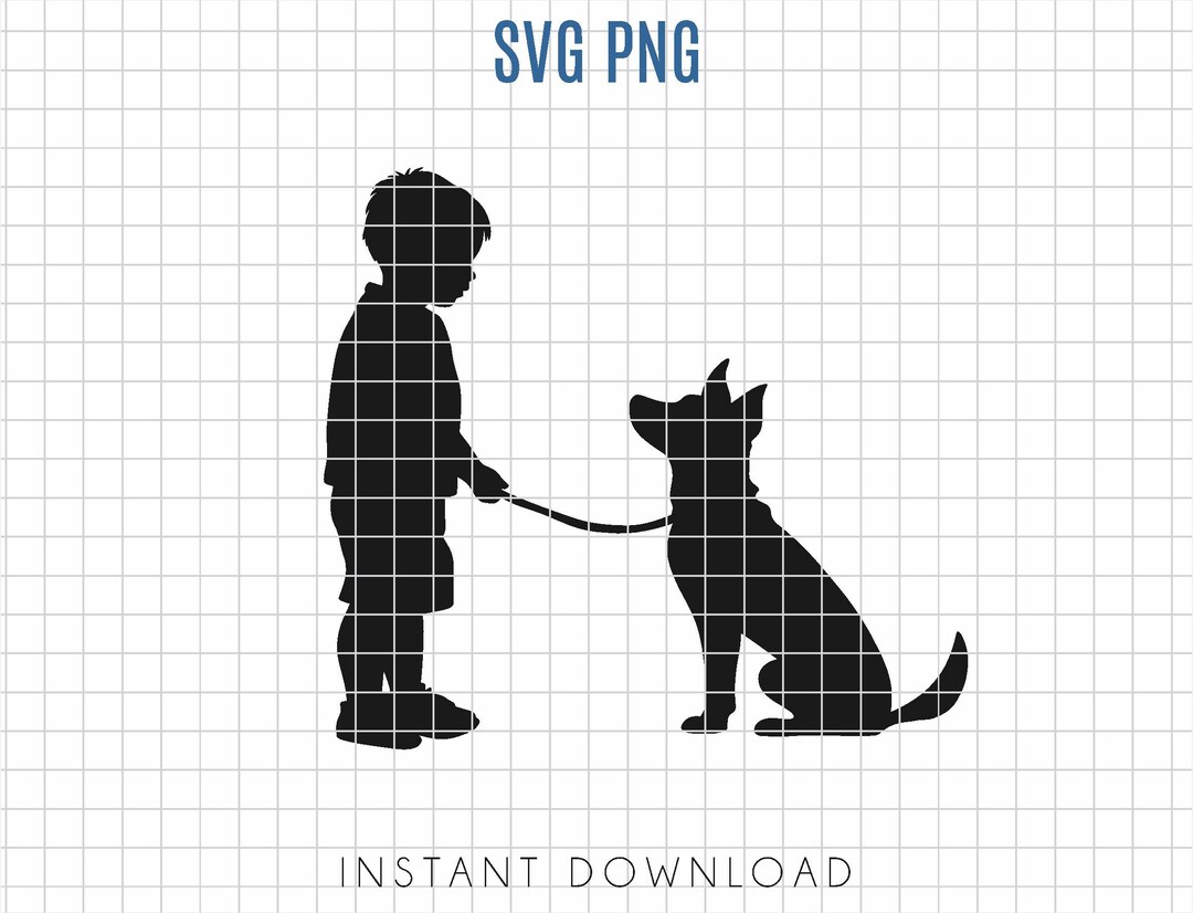 Little Boy With Dog Silhouette SVG Boy And Dog SVG Easy To Etsy UK little-boy-with-dog-silhouette-svg-boy-and-dog-svg-easy-to-etsy-uk
