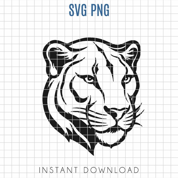 Lioness SVG, lioness head, easy to cut lioness face, commercial use, vinyl cut file