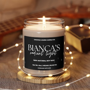 Personalized Candle Gift, Custom Name Candle for Mom Grandma Wife BFF, Bridesmaid Proposal, Eco-Friendly Soy Vegan, Personal Mom Gift