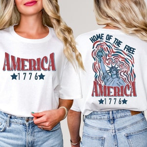 America Shirt 4th of July, Independence Day Tee, Retro American T Shirt, Patriotic Shirt, 1776 Tee, Vintage 4th of July, USA Shirts