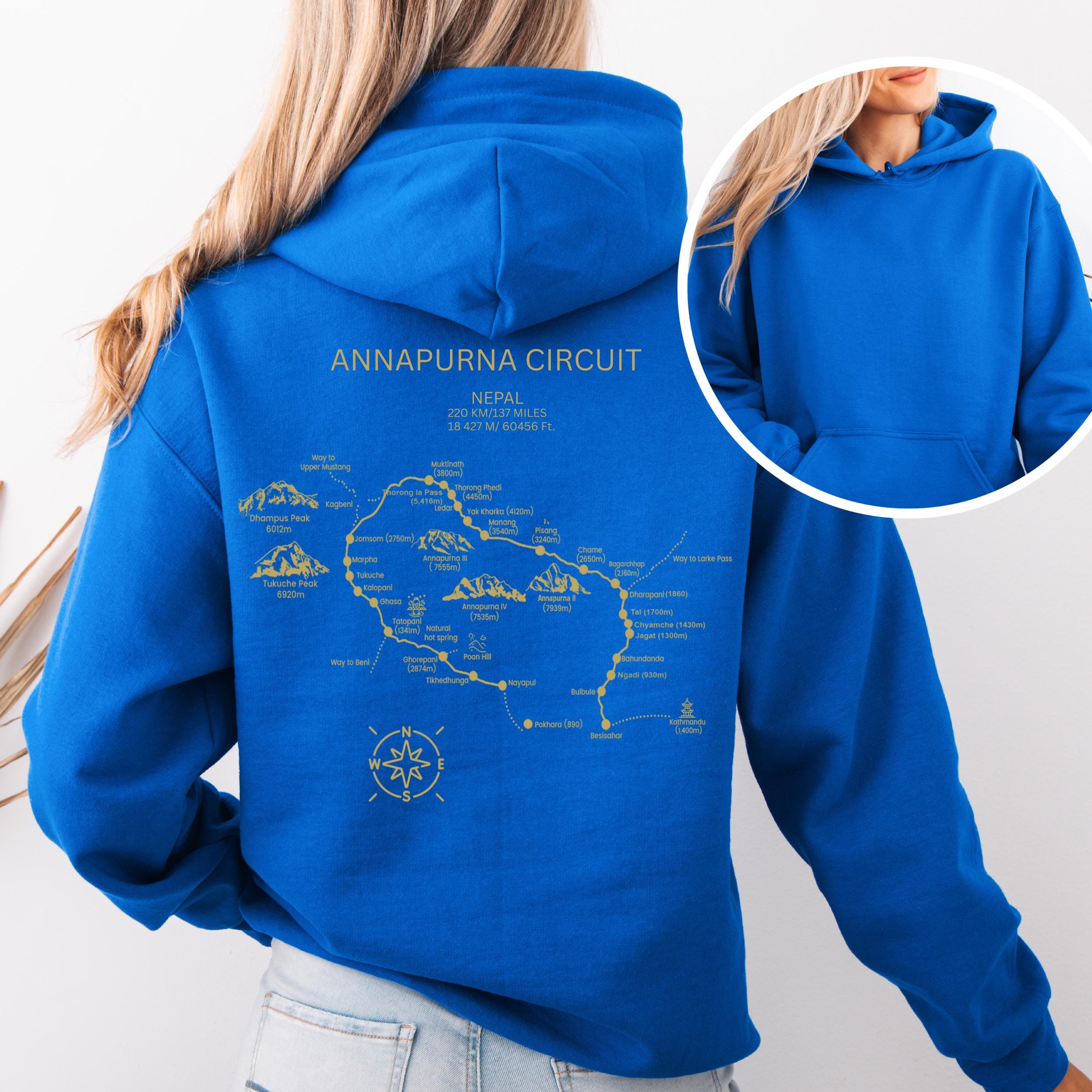 Annapurna Circuit Himalayan Mountain Climbing Hoodie | Nepal Trek