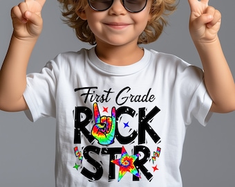 First Grade Shirt for Kids, Back To School Shirt, Retro First Grade, Hello First Grade, Y2K Kids, Retro Youth Shirt, First Grade Rocks