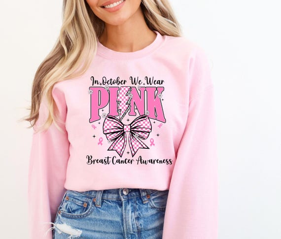 Octobre Rose Cancer Du Sein Cadeau Octobre Rose Sweat à