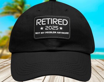 Sombrero de jubilación 2025, sombrero divertido como regalo de jubilación, ya no es mi problema, sombreros de jubilación para hombres y mujeres, jubilación de compañeros de trabajo