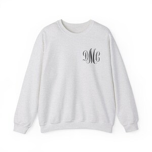 Monogrammed Sweatshirt, Monogram Sweater, Personalized Name Crewneck ...