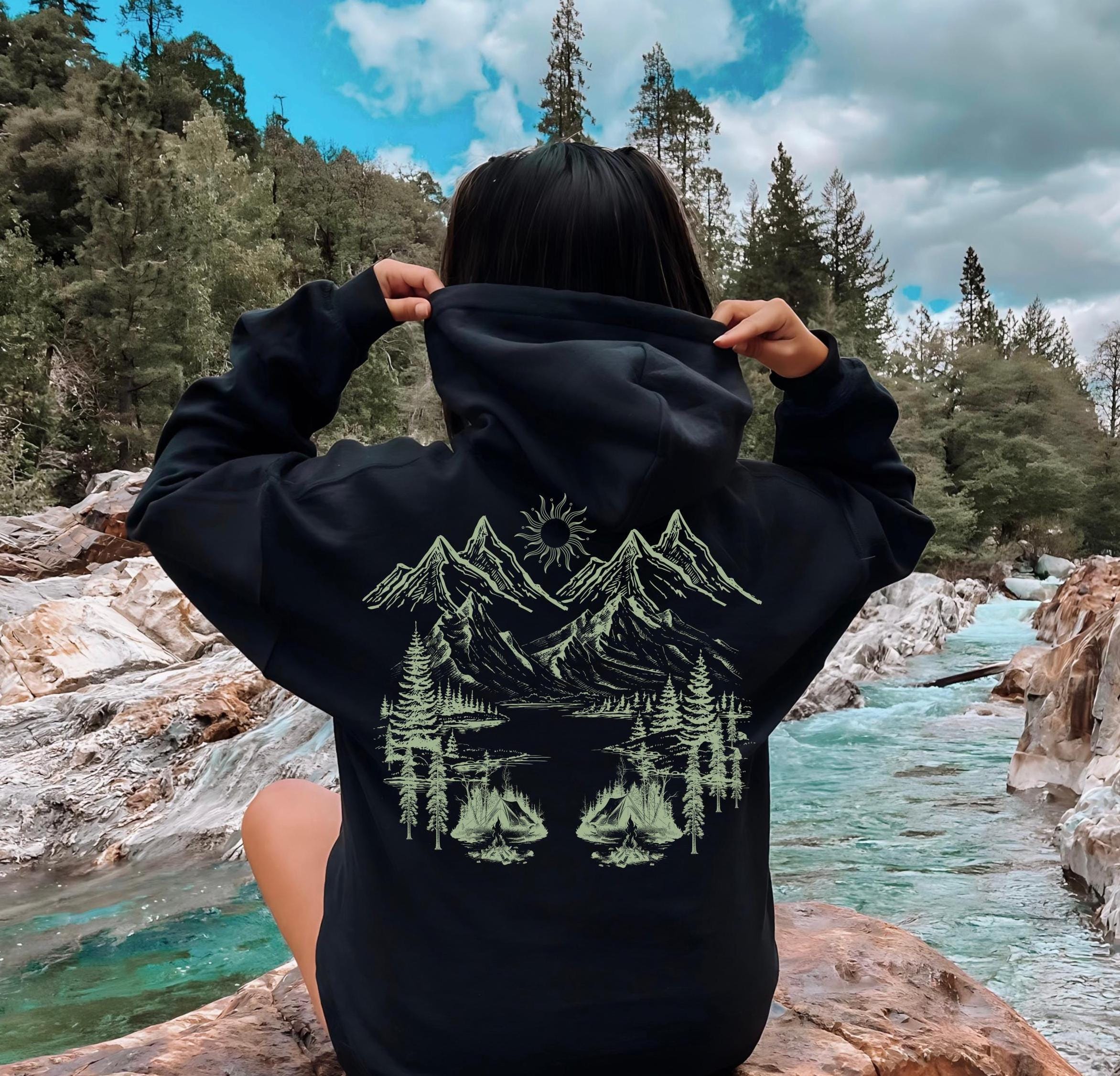 YOUTH Nature Hoodie, Cottage Core Clothing for Kids, Mountain 