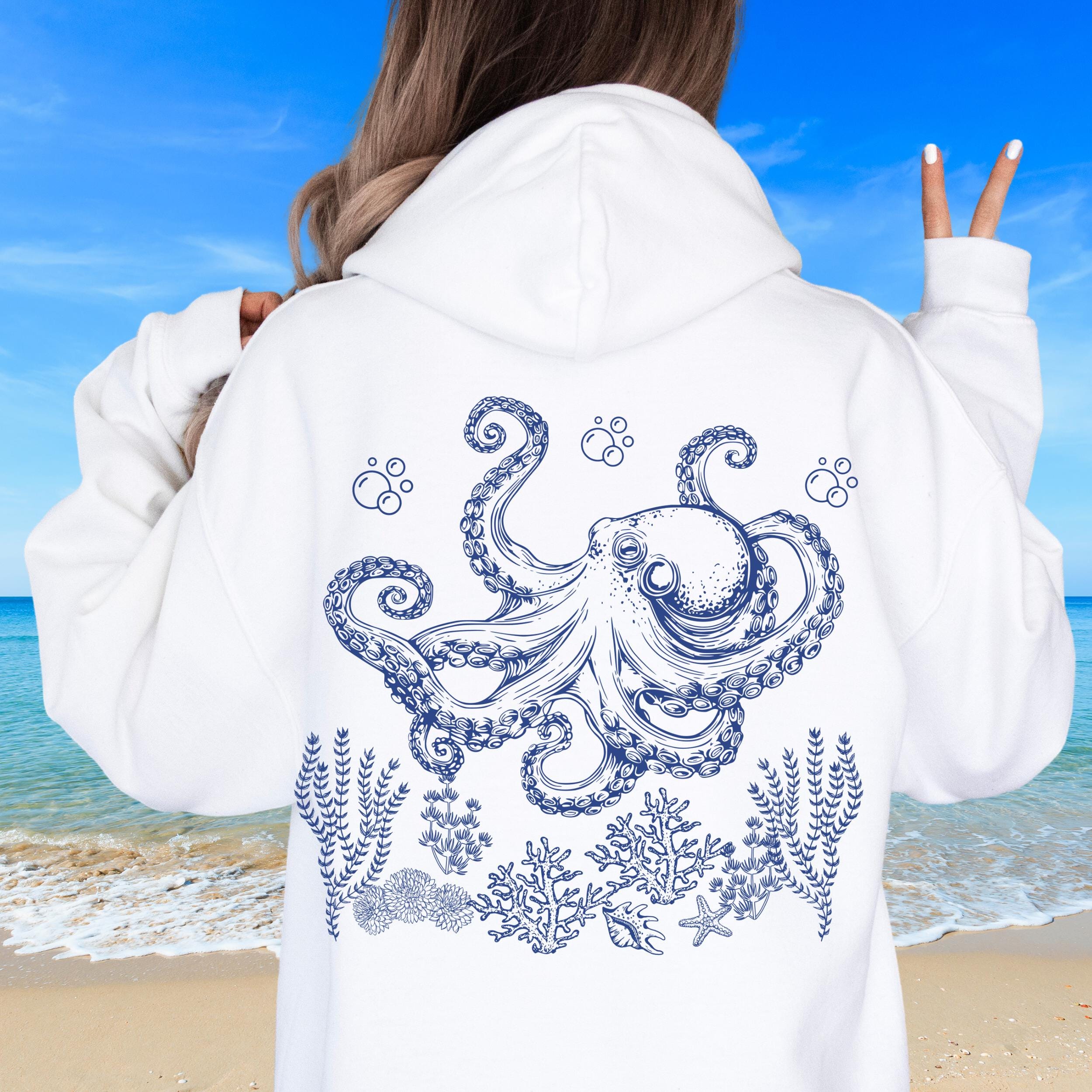 新品 ブルーヘア タトゥー アクア ウォーター ガール ビッグTシャツ パーカー il_fullxfull.6515665524_ippa.jpg
