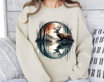 Natuursweater granola-meisje, bergwandelen in het wild met ronde hals, Y2K Protect Our Locals-shirt, jachtuitrusting, cottagecore-shirt