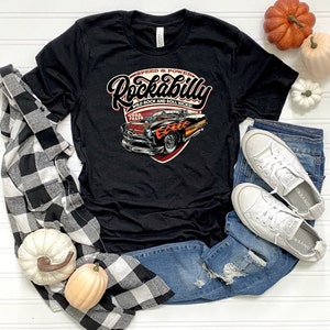 Rockabilly Cotton Tee, Rock and Roll, Songs, Music, 1950's, 1960's