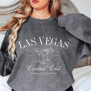 Personalized Bachelorette Sweatshirt, Custom Name Bachelorette Crewneck, Destination Bridal Party Shirt, Social Cocktail Club Wedding