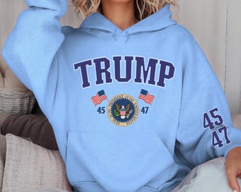 Felpa Con Cappuccio Donald Trump For President 2024 - Unisex, 50 Felpa Con Cappuccio Donald Trump For President 2024 - Unisex, 50