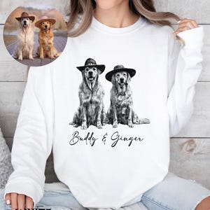 Custom Pet Photo Sweatshirt, Personalized Dog Photo Crewneck, Dog Lovers Sweatshirt, Pet Owner Gift, Animal Lover, Dog Dad, Dog Mom Shirt