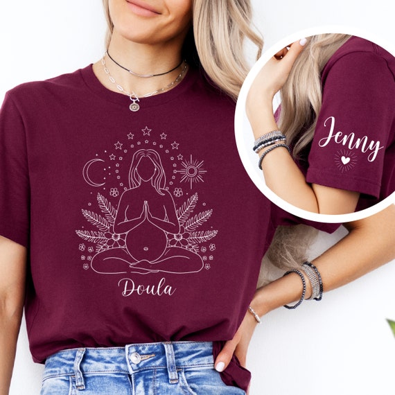 Personalized Doula Shirt, Birth Worker, Midwife Student Postpartum Birth Doula Labor and Delivery Custom Doula Gift Homebirth Midwifery Gift