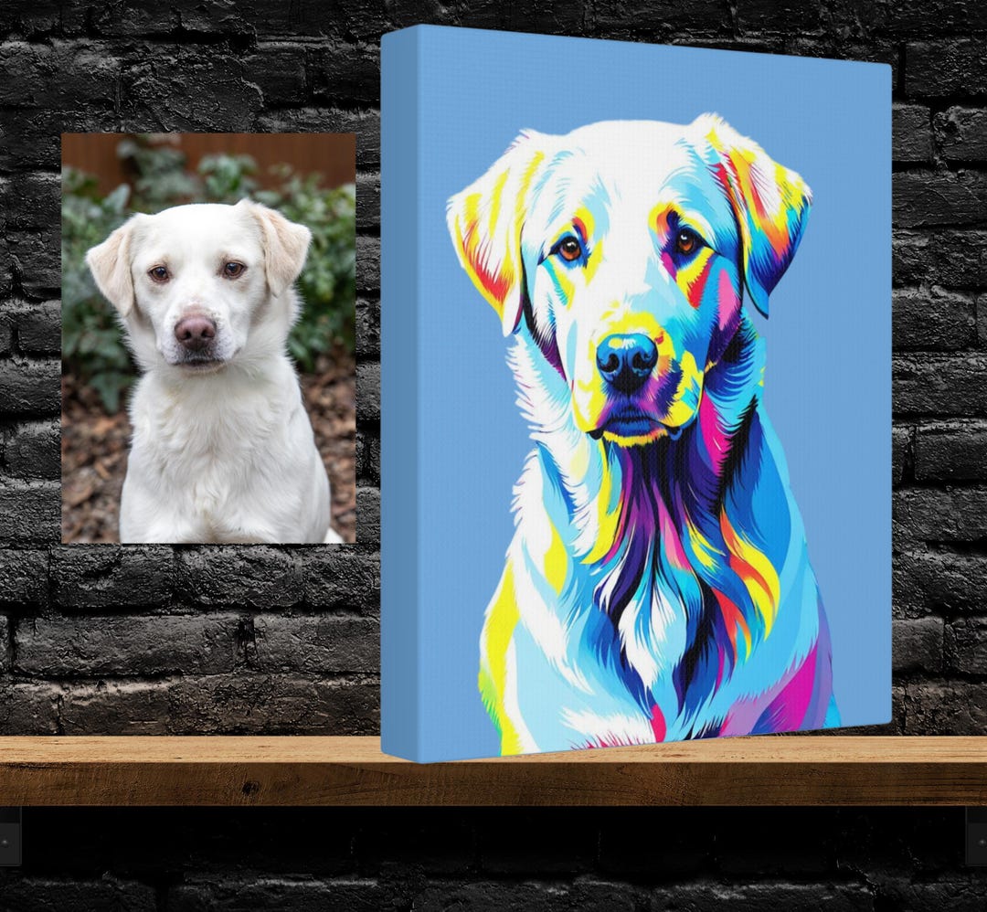 Personalized Pet Canvas - Gift Idea For Pet Lover with up to 12 Pets